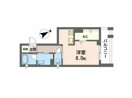 ベレオ大宮(ワンルーム/3階)の間取り写真