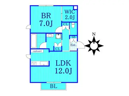 MKイーストテラス(1LDK/2階)の間取り写真