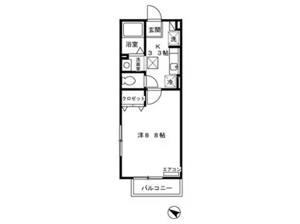 セジュール成増(1K/1階)の間取り写真