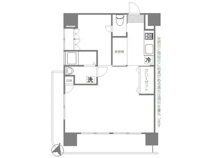 代々木パビリオン(1LDK/3階)の間取り写真