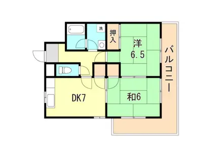 アーバン・スクエア(2DK/3階)の間取り写真