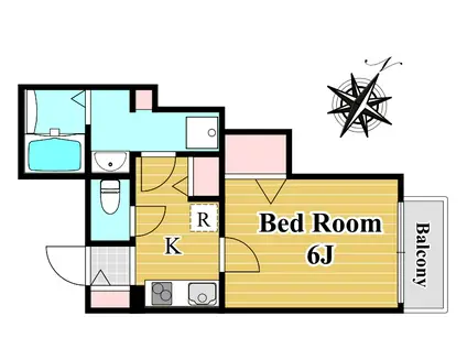 ポーラスター参宮橋(1K/2階)の間取り写真