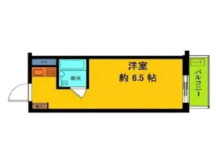 豊栄アンバサダー六本木(ワンルーム/7階)の間取り写真