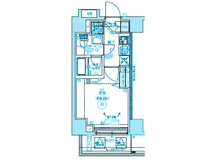 ベルシード横濱吉野町MAXIV(1K/5階)の間取り写真
