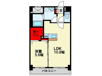 ハーモニック・プラネット(1LDK/3階)の間取り写真