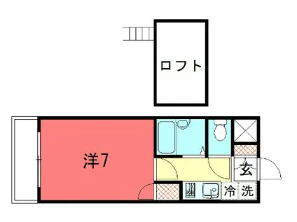 二条丸美ビル(1K/5階)の間取り写真
