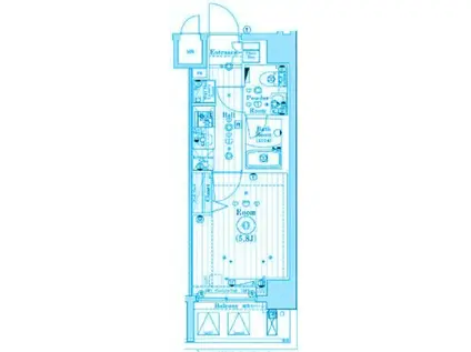 MAXIV石川町 (1K/3階)の間取り写真