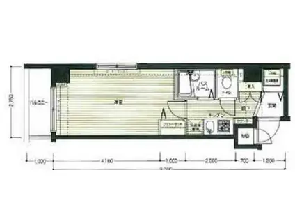 トーシンフェニックス日本橋兜町参(1K/3階)の間取り写真