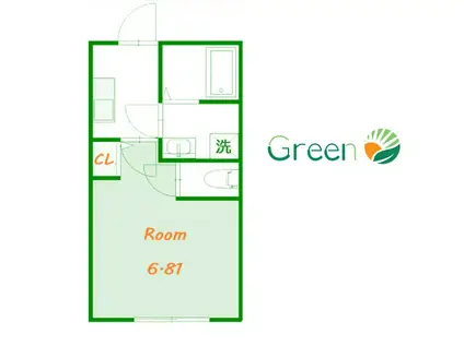 JHマリーナ平塚(1K/3階)の間取り写真