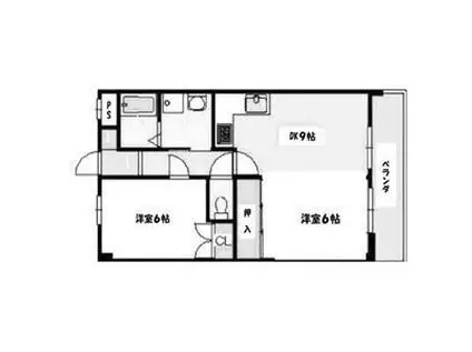 グレートフューチャーIII(2DK/3階)の間取り写真