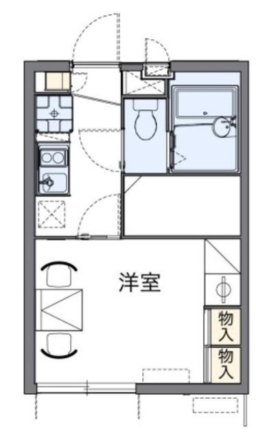 レオパレス櫻の夢(1K/3階)の間取り写真