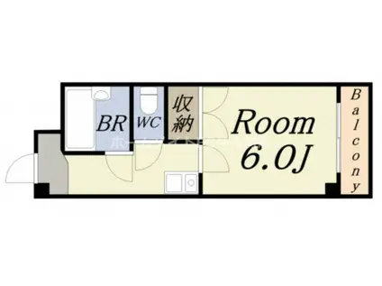 オレンジハウス(1K/1階)の間取り写真