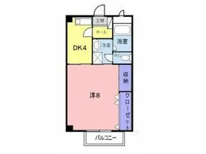 ファミール・ビラA(1K/1階)の間取り写真