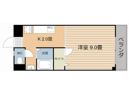 カンフォトとそ(1K/3階)の間取り写真