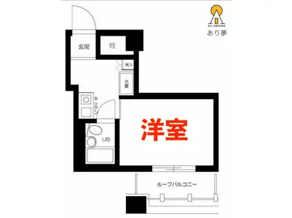 ライオンズマンション横浜長者町南(1K/5階)の間取り写真