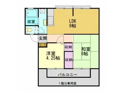 サングレース(2LDK/2階)の間取り写真