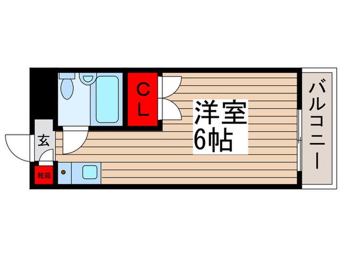 サンライズ柏(ワンルーム/3階)の間取り写真