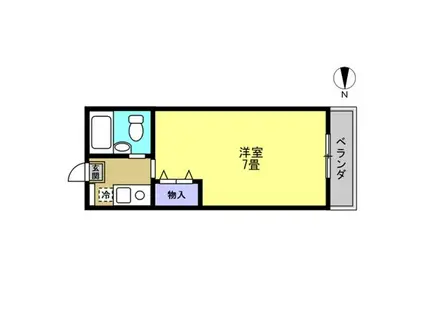 リアライズ六甲I(1K/5階)の間取り写真