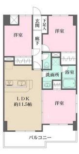 コート・イシハラ(3LDK/2階)の間取り写真
