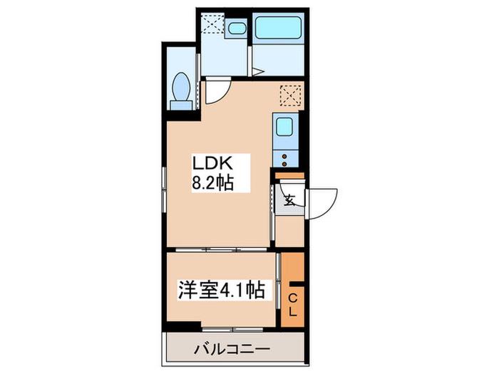 クレールIDAIII(1LDK/1階)の間取り写真