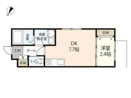 Tメゾン五日市駅前(1DK/3階)の間取り写真
