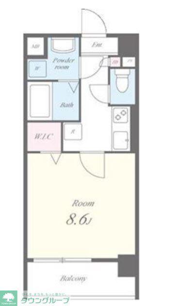 CASA 926&T(1K/4階)の間取り写真