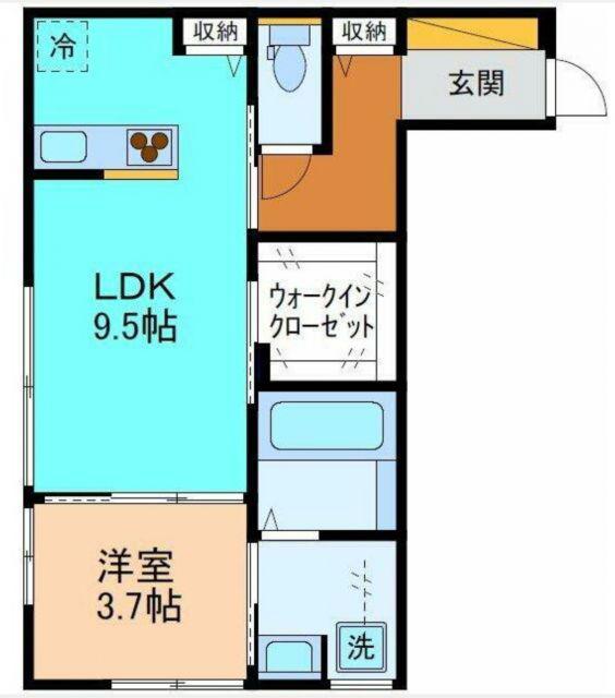 ISALA イサラ(1LDK/2階)の間取り写真