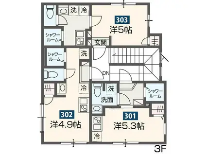 MELDIA浅草II(ワンルーム/3階)の間取り写真