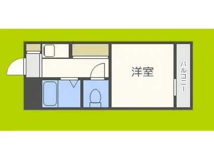 サンライト上新庄(1K/4階)の間取り写真