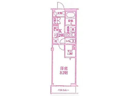 ペットベリーノ(1K/1階)の間取り写真