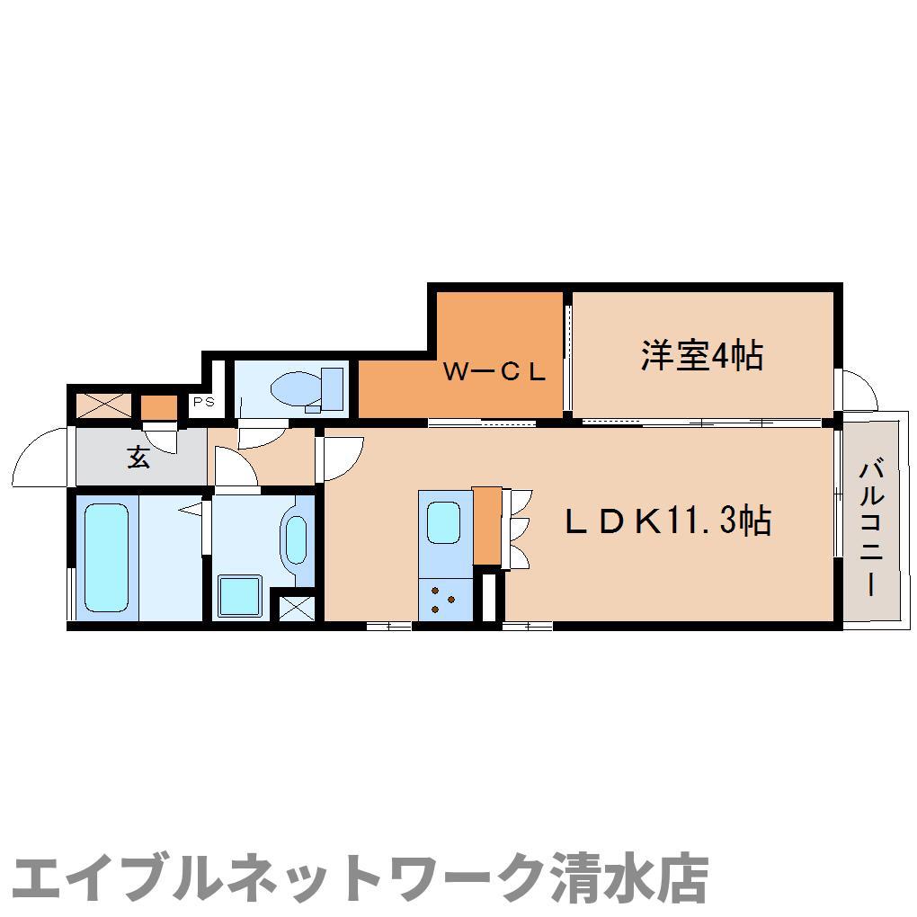 スプラドール II(1LDK/1階)の間取り写真