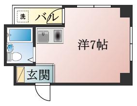 浜松アクタス(ワンルーム/2階)の間取り写真