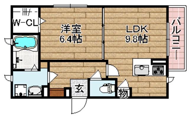 シャーメゾン美幸(1LDK/3階)の間取り写真