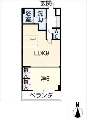 77プリミエール(1LDK/3階)の間取り写真