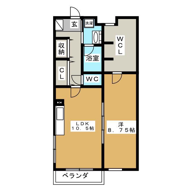 アヴニール吉祥寺(1LDK/4階)の間取り写真