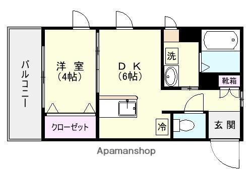 グランステージ高麗(1DK/5階)の間取り写真