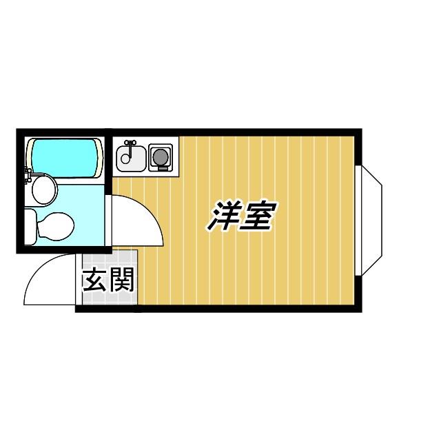 アミティー市大前(ワンルーム/4階)の間取り写真