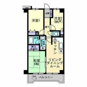 ノバマイキャッスル多摩川(3LDK/4階)の間取り写真