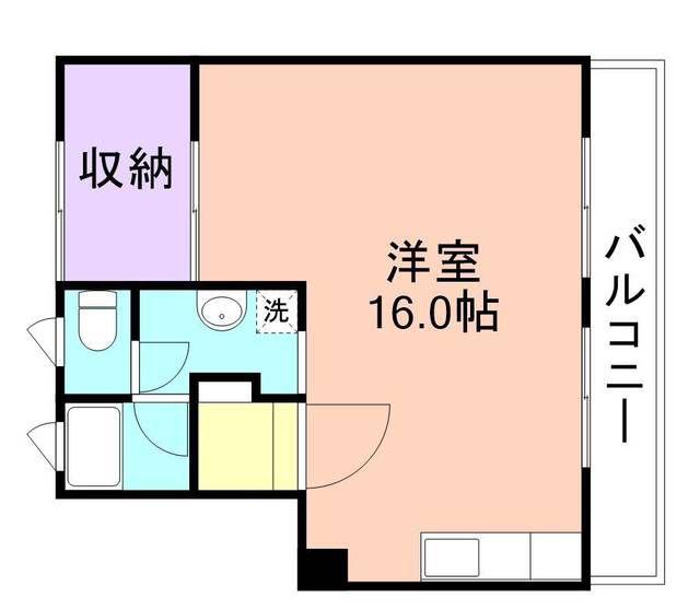 アベニュー楠見(ワンルーム/2階)の間取り写真