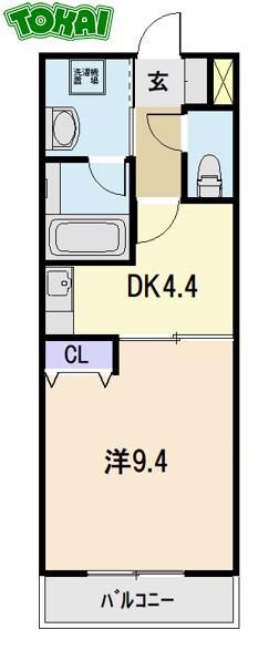 マンション太陽(1DK/1階)の間取り写真