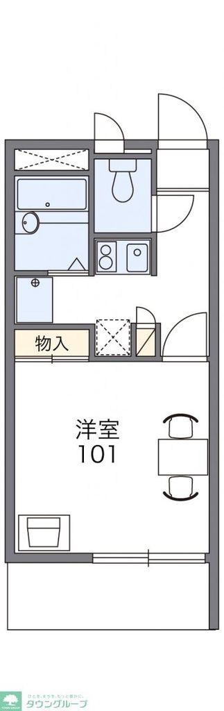 レオパレスNISHIGAIII(1K/3階)の間取り写真