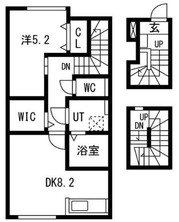 とってもたのし荘 (1LDK/3階)の間取り写真