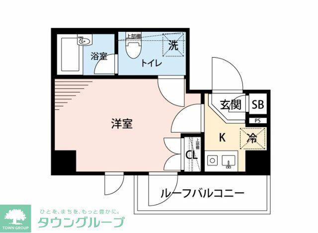 マイナビSTAYミライエ曙橋駅前(1K/5階)の間取り写真