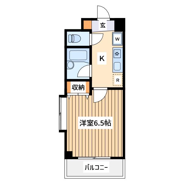 ハーブハイム3(1K/4階)の間取り写真