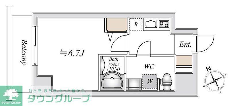 LIME RESIDENCE HIGASHINAKAYAMA(1K/2階)の間取り写真