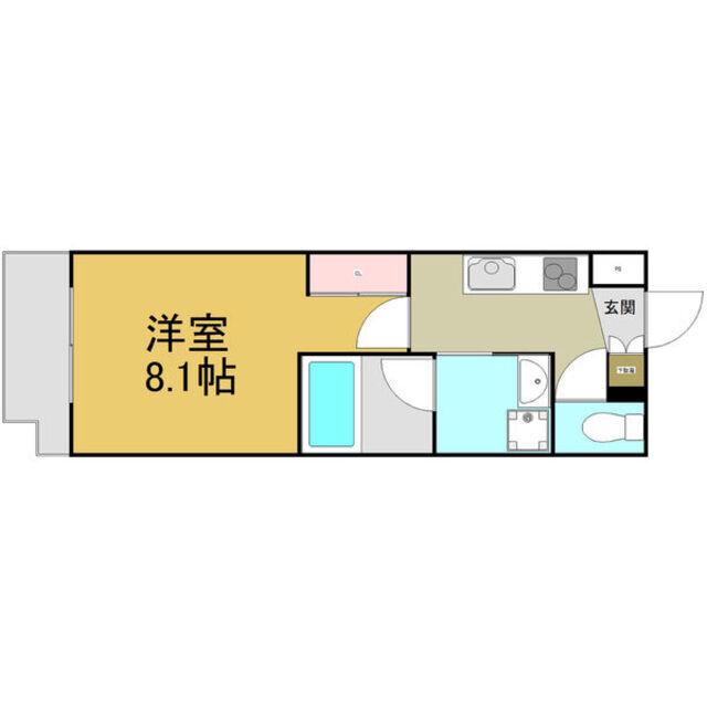 S-FORT熱田六番(1K/8階)の間取り写真