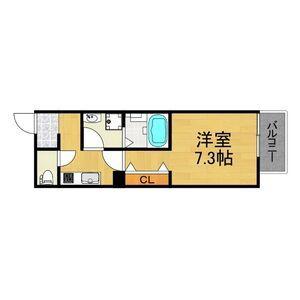 LE COCON一宮(1K/3階)の間取り写真
