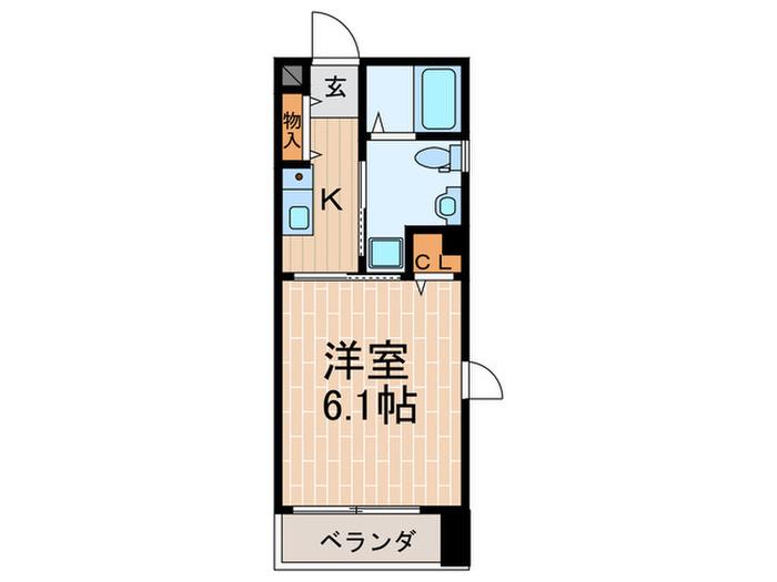 VILLA DE NARUO(1K/3階)の間取り写真