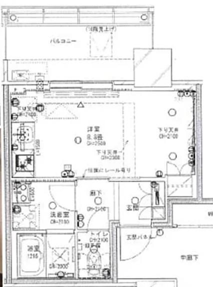 BRILLIA TOWER 浜離宮 ブリリアタワー浜離宮(ワンルーム/10階)の間取り写真