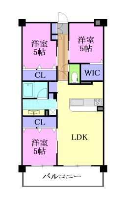 アルファステイツ東宿郷II(3LDK/11階)の間取り写真